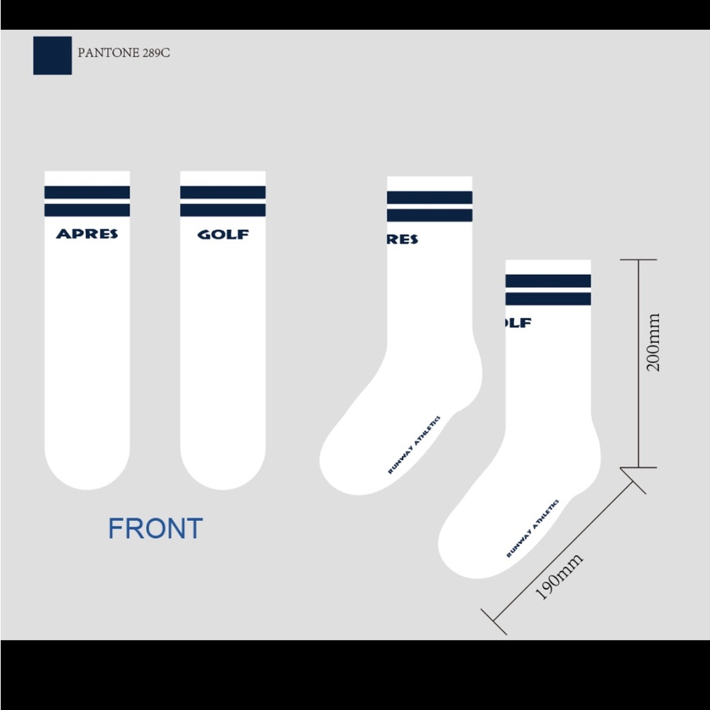 Navy Aprés Golf Socks